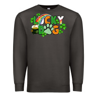 Smoke lucky dog St. Patricks Day Premium Sweatshirt - FaDigitalArtStudio