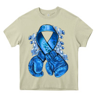 Mossy blueribbon with boxing gloves Heavy Core Tee - NancyCooperArtShop