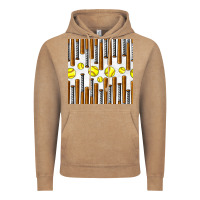 Vintage Coffee softball bat seamless pattern Vintage Hoodie - BundleAndBundleShop