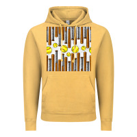 Vintage Mustard softball bat seamless pattern Vintage Hoodie - BundleAndBundleShop