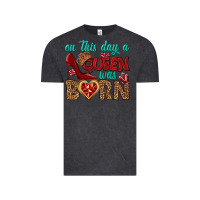Vintage Black on this day a queen was born Vintage Tee - BundleAndBundleShop