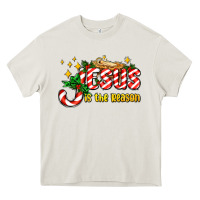 Cream jesus is the reason with christmas candy ado Heavy Core Tee - AdoDesignShop