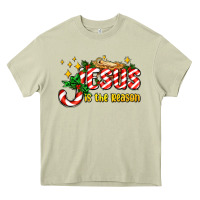 Mossy jesus is the reason with christmas candy ado Heavy Core Tee - AdoDesignShop