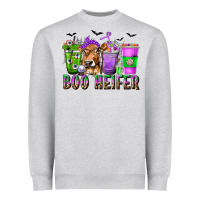 Boo Heifer Coffee Cups With Halloween Heavyweight Sweatshirt | Teevron