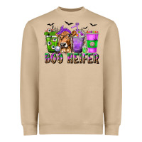 Mushroom Boo Heifer Coffee Cups with Halloween Heavyweight Sweatshirt - texasbilliewilder