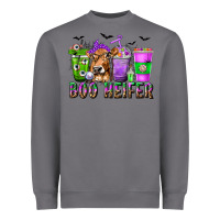 Storm Boo Heifer Coffee Cups with Halloween Heavyweight Sweatshirt - texasbilliewilder