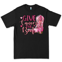 Black give cancer the boot Premium Tee - MaliasSmallBusiness