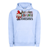 Pigment Grape Ice just a girk who loves christmas Urban Hoodie - CowhideDigitalArt