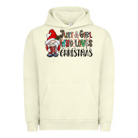 Pigment Pistachio just a girk who loves christmas Urban Hoodie - CowhideDigitalArt