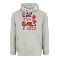 Moon Dust eat sleep nails repeat bbs Heavyweight Hoodie - BundleAndBundleShop
