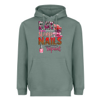 Sage eat sleep nails repeat bbs Heavyweight Hoodie - BundleAndBundleShop