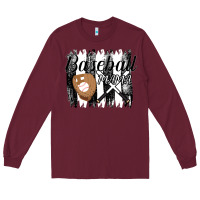 Burgundy Baseball Mama Long Sleeve Tee - Bettercallsaul