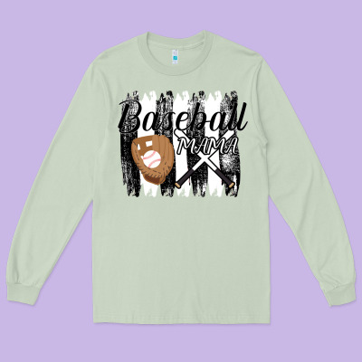 Baseball Mama Long Sleeve Tee Designed By Bettercallsaul