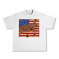 Lunar Rock American flag leopard sunflower Urban Heavy Tee - JahusDesignShop