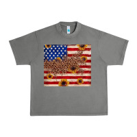 Tornado American flag leopard sunflower Urban Heavy Tee - JahusDesignShop