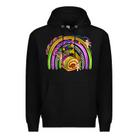 Black mardi gras rainbow Premium Hoodie - OliviaCreatesArt