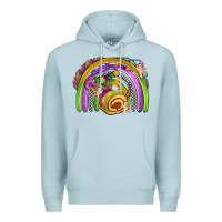 Blue Mist mardi gras rainbow Premium Hoodie - OliviaCreatesArt