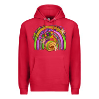 Cardinal mardi gras rainbow Premium Hoodie - OliviaCreatesArt