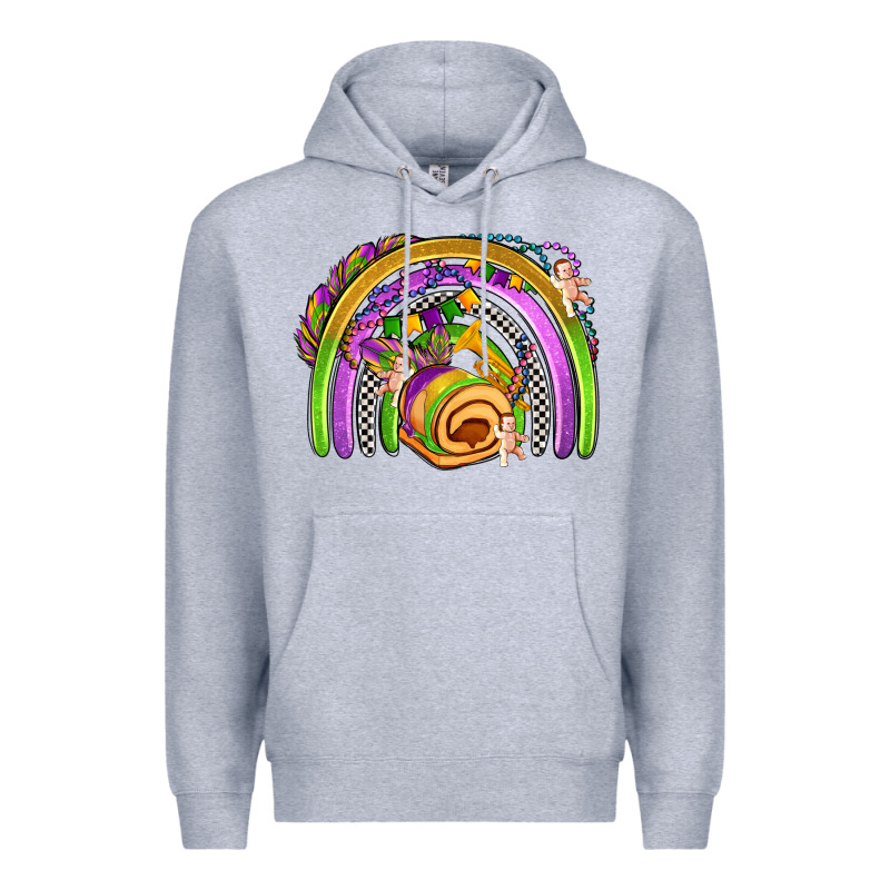 Mardi Gras Rainbow Premium Hoodie by OliviaCreatesArt | Teevron