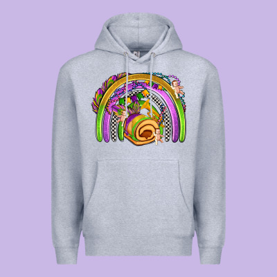 Mardi Gras Rainbow Premium Hoodie Designed By Oliviacreatesart