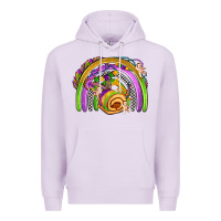 Lilac mardi gras rainbow Premium Hoodie - OliviaCreatesArt