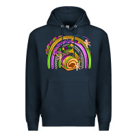 Navy mardi gras rainbow Premium Hoodie - OliviaCreatesArt