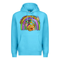 Ocean Blue mardi gras rainbow Premium Hoodie - OliviaCreatesArt