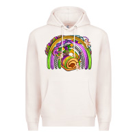 Pale Pink mardi gras rainbow Premium Hoodie - OliviaCreatesArt