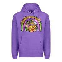 Purple mardi gras rainbow Premium Hoodie - OliviaCreatesArt