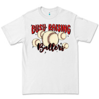 White busy raising ballers Premium Tee - MaliasSmallBusiness