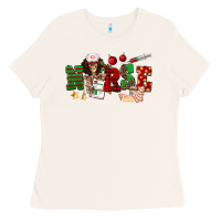 Bone Christmas Nurse Ladies Tee - NancyCooperArtShop