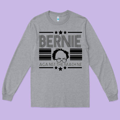 Bernie Against The Machine Long Sleeve Tee Designed By Bettercallsaul