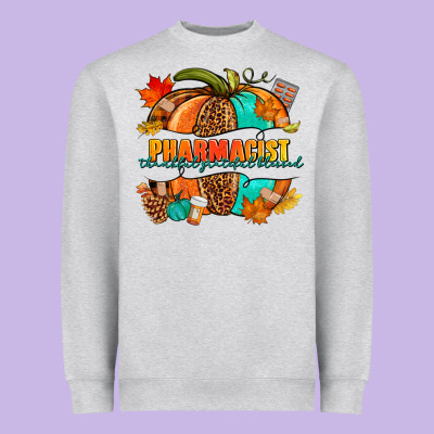 Pharmacist Pumpkin Heavyweight Sweatshirt Designed By Nancycooperartshop