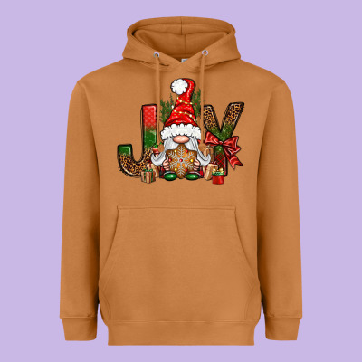 Joy Christmas With Gnome Bbs Heavyweight Hoodie Designed By Bundleandbundleshop