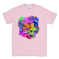 Bubblegum Pink halloween candy patches 1 Classic Tee - BundleAndBundleShop