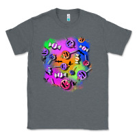 Charcoal Heather halloween candy patches 1 Classic Tee - BundleAndBundleShop