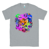 Heather Grey halloween candy patches 1 Classic Tee - BundleAndBundleShop