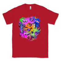 Red halloween candy patches 1 Classic Tee - BundleAndBundleShop