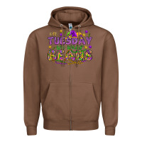 Chestnut On Tuesday we wear beads Zipper Hoodie - HowdyJamesFarm