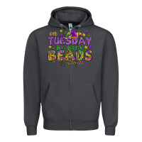 Smoke On Tuesday we wear beads Zipper Hoodie - HowdyJamesFarm