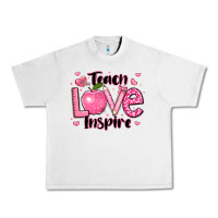 Lunar Rock teach love inspire teacher valentines day Urban Heavy Tee - LillyAllenDesigns