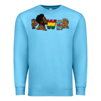 Ocean Blue power juneteenth Premium Sweatshirt - FaDigitalArtStudio