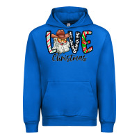 Cobalt Love Christmas Santa Urban Hoodie - CowhideDigitalArt