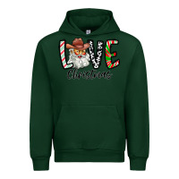 Forest Green Love Christmas Santa Urban Hoodie - CowhideDigitalArt