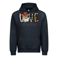 Navy Love Christmas Santa Urban Hoodie - CowhideDigitalArt