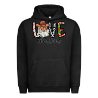 Pigment Black Love Christmas Santa Urban Hoodie - CowhideDigitalArt