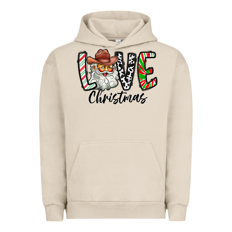 Love Christmas Santa Urban Hoodie by CowhideDigitalArt | Teevron