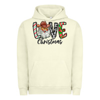 Pigment Pistachio Love Christmas Santa Urban Hoodie - CowhideDigitalArt