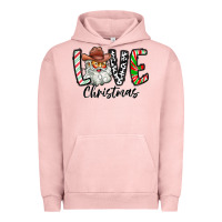 Pigment Salmon Love Christmas Santa Urban Hoodie - CowhideDigitalArt
