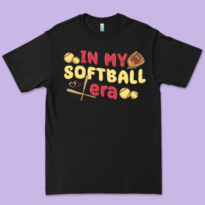 In My Softball Era Premium Tee Designed By Maliassmallbusiness